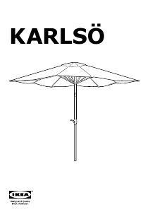 Manual IKEA KARLSO (standing) Umbrelă de soare