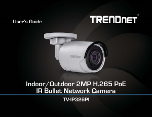 Bruksanvisning TRENDnet TV-IP326PI IP Kamera