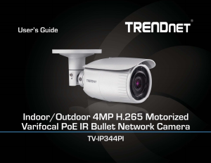 Handleiding TRENDnet TV-IP344PI IP camera