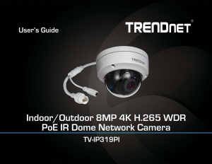 Handleiding TRENDnet TV-IP319PI IP camera
