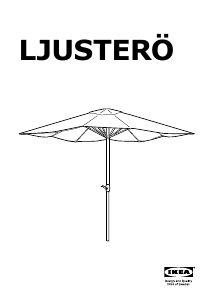 Наръчник IKEA LJUSTERO Градински чадър
