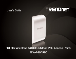 Handleiding TRENDnet TEW-740APBO Access point