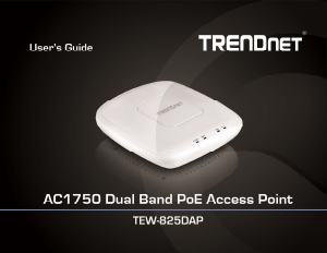 Handleiding TRENDnet TEW-825DAP Access point