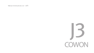 Mode d’emploi COWON J3 Lecteur Mp3
