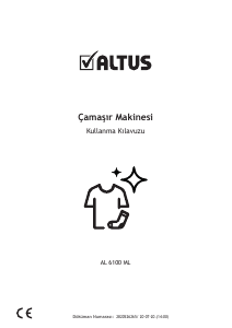 Kullanım kılavuzu Altus AL 6100 ML Çamaşır makinesi