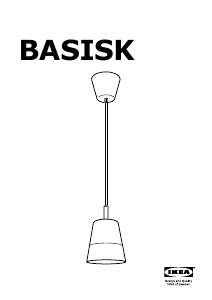 Manual IKEA BASISK (Ceiling) Candeeiro