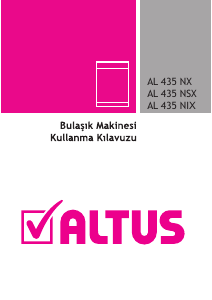 Kullanım kılavuzu Altus AL 435 NSX Bulaşık makinesi
