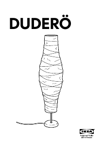 Посібник IKEA DUDERO Лампа