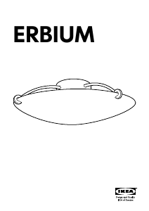 Посібник IKEA ERBIUM Лампа