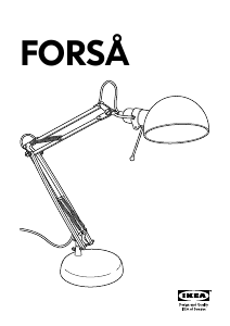 Manual IKEA FORSA Lampă