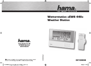Manuál Hama EWS-440 Meteostanice