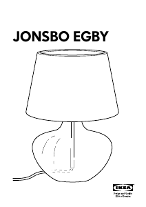 Bruksanvisning IKEA JONSBO EGBY Lampa