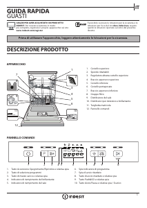 Manuale Indesit DBE 2B19 A B Lavastoviglie