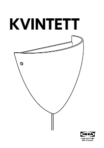 Használati útmutató IKEA KVINTETT Lámpa