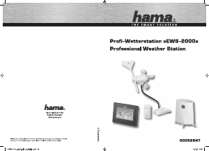 Instrukcja Hama EWS-2000 Stacja pogodowa