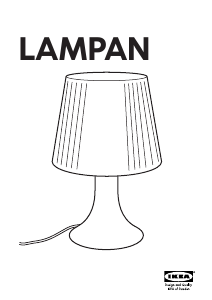 Bedienungsanleitung IKEA LAMPAN Leuchte