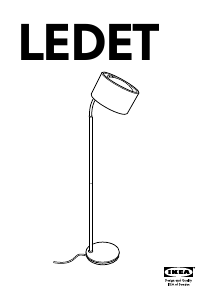 Bruksanvisning IKEA LEDET Lampe