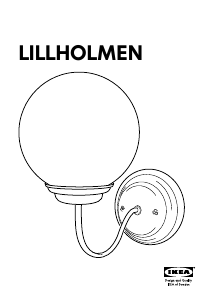 Priručnik IKEA LILLHOLMEN (Wall) Svjetiljka