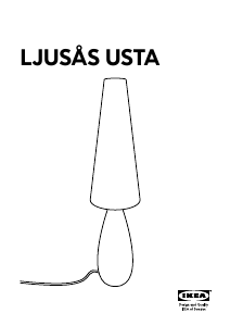 Priročnik IKEA LJUSAS USTA Svetilka