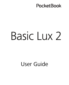 Handleiding PocketBook Basic Lux 2 E-reader