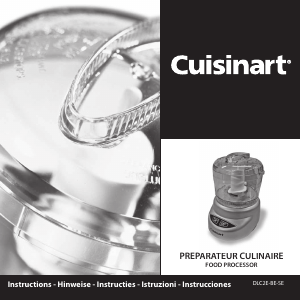 Manual Cuisinart DLC2SE Food Processor