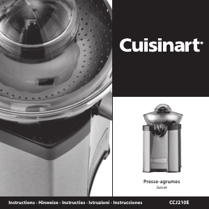 Handleiding Cuisinart CCJ210E Citruspers