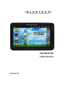 Handleiding Bluetech MID700GBT001 Tablet