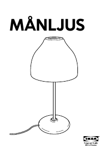 Посібник IKEA MANLJUS Лампа