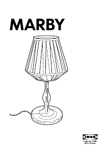 Εγχειρίδιο IKEA MARBY Λαμπτήρας