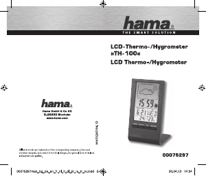 Manuale Hama TH-100 Stazione meteorologica