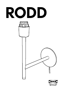 Brugsanvisning IKEA RODD Lampe