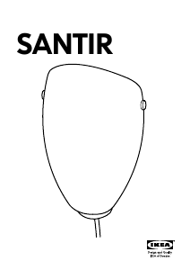 Manual de uso IKEA SANTIR Lámpara