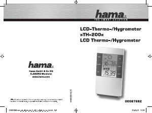 Manuale Hama TH-200 Stazione meteorologica