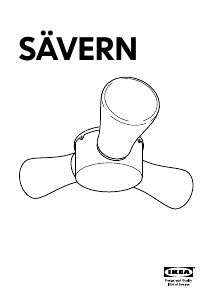 Посібник IKEA SAVERN (Ceiling) Лампа