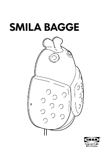 Bruksanvisning IKEA SMILA BAGGE Lampe