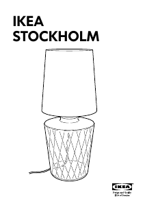 Priročnik IKEA STOCKHOLM (Desk) Svetilka