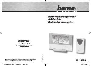 Manuale Hama WFC-960 Stazione meteorologica