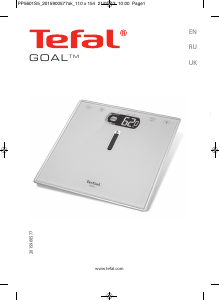 Manual Tefal PP5601S5 Goal Scale