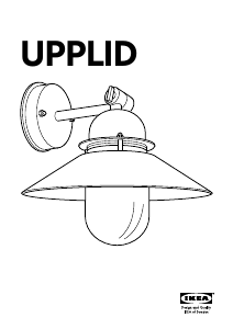 Εγχειρίδιο IKEA UPPLID Λαμπτήρας