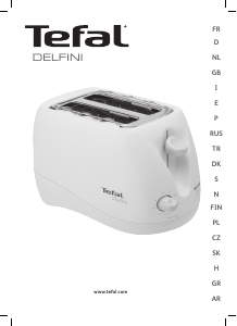 Manual Tefal 539532CH Delfini Toaster
