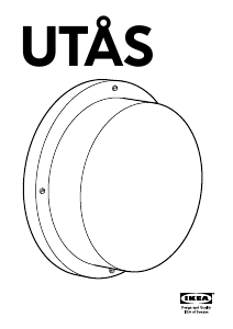Návod IKEA UTAS (Ceiling) Svietidlo