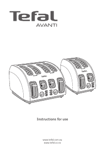 사용 설명서 테팔 TF561EAU Avanti 토스터