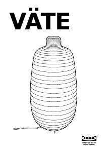 Használati útmutató IKEA VATE Lámpa