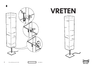 Εγχειρίδιο IKEA VRETEN Λαμπτήρας