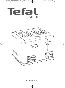 说明书 特福 TT543070 Inox 烤面包机
