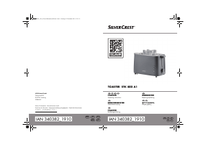 Manual SilverCrest IAN 340382 Toaster