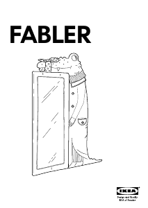 사용 설명서 이케아 FABLER 거울