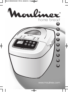 Руководство Moulinex OW1101 Хлебопечка
