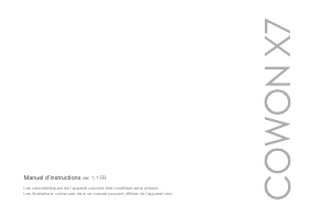 Mode d’emploi COWON X7 Lecteur Mp3