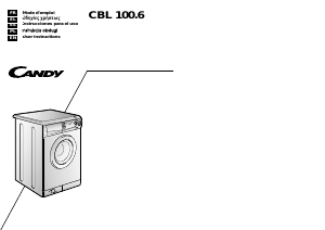 Handleiding Candy CBL 100.6 SY Wasmachine